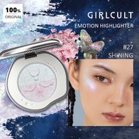 Girlcult Emotion Highlighter 27 Shining,Smooth&Minimal Fallout,Natural Dewy Glow,Shimmering&Illuminating,Unique Shimmering Tone kūdikio rožinė spalva/pūgos mėlyna spalva