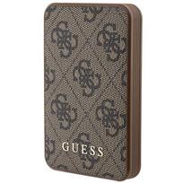 Powerbank 15W 5000mAh Guess 4G Oda Metalinis Logotipas Ruda