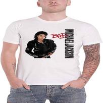 Michael Jackson Marškinėliai Bad Balti Nauji Oficialūs Balti S balta