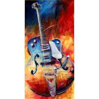 5D „pasidaryk pats“ deimantinis dažymas spalvotas gitara deimantinis siuvinėjimas kryželiu namų dekoras, rankų darbo Gif Round 20x30cm