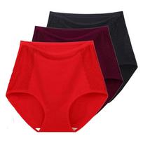 3 vnt. aukštu liemeniu moteriškų kelnaičių, vidutinio amžiaus moterims, medvilniniai apatiniai, kvėpuojantys, patogūs moteriški apatiniai XL 2XL 3XL 4XL 5XL 6XL XL