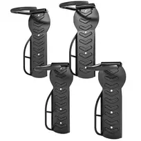 Rinkinys iš 4 sieninių laikiklių dviračiams Sportnow 25,5x10,5x4cm., juodos spalvos