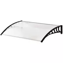 Stogelis virš durų Outsunny 90x150x25cm., baltos/juodos spalvos