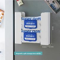 Magnetic Tissue Box Kitchen Wet Wipes Storage Box Split Wall Mounted Refrigerator Wet Wipes Storage Rack Paper Box Tissue Holder 1PCS balta