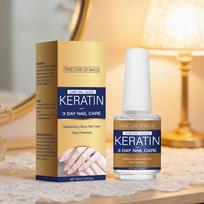Tarpvalstybinis Keratino 3 dienų nagų priežiūros serumas 16 ml Neutrali pakuotė Gilus maitinimas Atstatymas Stiprina nagus Apsaugo nuo lūžinėjimo 1pc