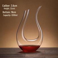 Premium U-Shaped Wine Decanter