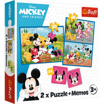 DISNEY TREFL  „Peliukas Mikis" 30+ 48+ 24 memo kortelės dėlionė-žaidimas