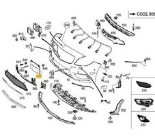 Mercedes Benz CLA 200 CDI Coup KENTEKENPLAATHOUDER Originalus A1178806000