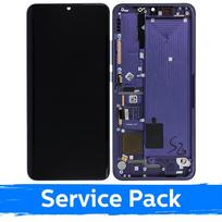 LCD ekranas, suderinamas su Xiaomi Mi Note 10 (Note 10 Pro / Note 10 Lite), su rėmeliu, violetinis (Nebula Purple), (Service Pack)