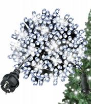 Šventinė lauko girlianda šaltai balta 200LED, 15m. flash