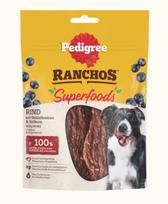 PEDIGREE® Ranchos™ Supermaistas su jautiena, uogomis ir neskaldytais grūdais 70g