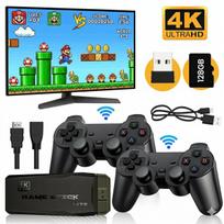 Žaidimų konsolė HappyJoe Plug & Play 40000+ Games, 4K HDMI, 128GB