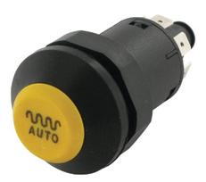 Spaudžiamas jungiklis Auto Vibration apvalus geltonas 11175070PN