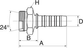 Įdėklas DN16-M30x1.5 10GS21MFG