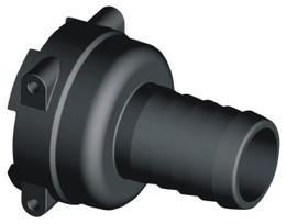 Tiesi žarnos antgalis 50mm su vidinis Jungtis T6 Arag 1090650