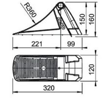 Rato pleištas PVC juodas UK 36 KL 1235990