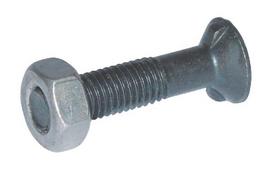 Plūgo varžtas su veržle M12x80 8.8, su 2 „nibais“ 12802N