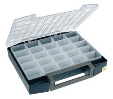 Rūšiavimo dėžė 421x361x55 mm, 15 l, mėlynas polipropilenas, 25 skyriai, Boxxser 55 5x10 (Raaco) 134873