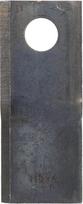 Dešinysis šienapjovės peilis (RH), 118 × 48 × 4 mm, skylė Ø19 mm, tinka Fella, 133074