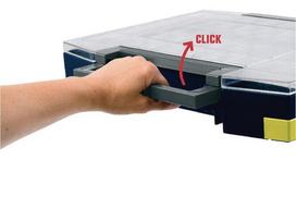 Dėžutė smulkioms detalėms 421×361×78 mm, 15 l, mėlynas polipropilenas, 14 skyrių, Boxxser 80 5×10 (Raaco) 134910