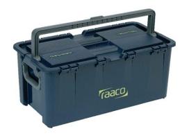Įrankių dėžė 540×296×230 mm, 40 l, mėlynas polipropilenas, 2 skyriai, Compact 37 (Raaco) 136594