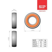 Rutulinis guolis SIP.SI KR 6205 2RS.EES FKL (150107501)