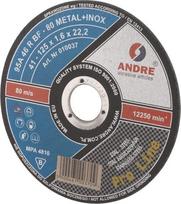 Metalo pjovimo diskas Andre, plokščias 125 x 1,6 x 22 1861162320