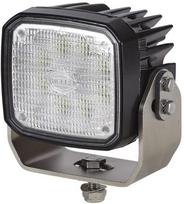 LED darbo žibintas 4000 lm, kvadratinis, 12/24V, baltas, su laikikliu, Deutsch kištukas, 8 LED, Ultrabeam by Hella 1GA995606071