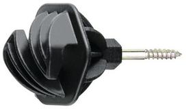 Virvės izoliatorius juodas, varžtas L=40 mm, Ø6.0 mm (25 vnt.) AKO 441382
