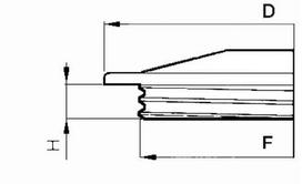 Prisukamas bako dangtis 410mm skersmens 3522160