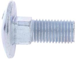 Karietinis varžtas DIN603 M16×40, plienas, cinkuotas, 8.8 (Kramp) 603164088