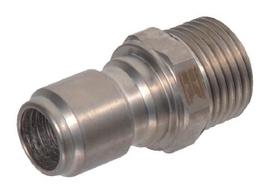 Vyriška QR jungtis, skersmuo 17.8mm x M 1/2" SS 2404121KR
