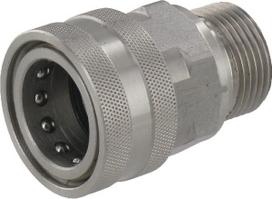 Moteriška QR jungtis, skersmuo 18.2mm x M 1/2" SS 2704121KR