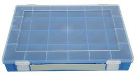 Rūšiavimo dėžutė 335x225x55 mm mėlyna polipropilenas 24 skyrių Hünersdorff WE6049