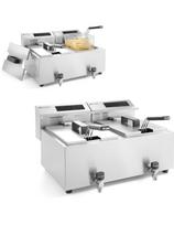 Mastercook skaitmeninė skydinė gruzdintuvė su čiaupu 2x8L 2x3500W