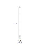 Stogo konstrukcinė gervė su pulteliu 15 m iki 200 kg 1500 W