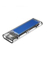 TCM2-C3 M.2 NVME USB-C 10Gb/ s disko dėklas – mėlynas-permatomas