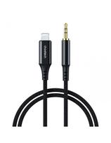 iPhone Lightning AUX garso kabelis - mini lizdas 3,5 mm 2 m - juodas