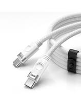 CDX 60W 3A maitinimo laidas USB-C 1m - baltas