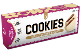 Nano Supps Cookies 128 g. - Karamelės ir žemės riešutų (Padengtas pieniniu šokoladu)