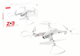Baltas rc dronas z3 su kamera