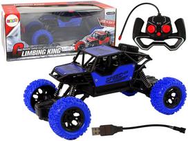 Mėlynas RC bekelės automobilis 1:18