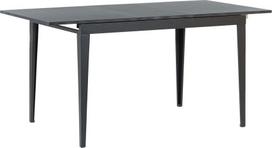 Valgomojo stalas išskleidžiamas Beliani Norley, juoda sp., 120 - 160 cm x 80 cm