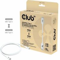Laidas Club 3D CAC-1572, 2 x USB Type C, 120 cm, balta sp., 240 W