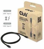 Laidas Club 3D CAC-2501, 2 x USB Type C, juoda sp.