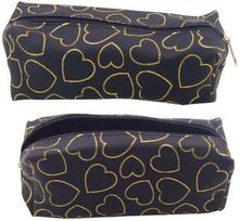 Juodas penalas su vienu skyriumi Golden Hearts 20 x 8 cm