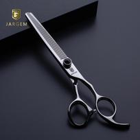 Jargem Black Thinning - elegantiškos vienpusės filiravimo žirklės su dekoratyviniu juodu varžtu - Dydis: 7,5 "- 56 dantukai