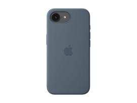 Apple iPhone 17e Silicone Case with MagSafe – Anchor Blue | Apple