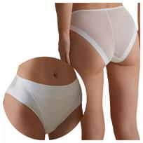 Modeluojančios kelnaitės Figi Violeta Braga aukštu liemeniu, baltos, XXL dydis