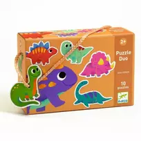 Djeco Dviejų dalių dėlionės - Dinozaurai (20 vnt.) DJ08263